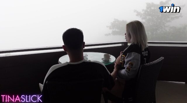 Tina Slick almost caught fucking balcony! hotel staff knocked door!?