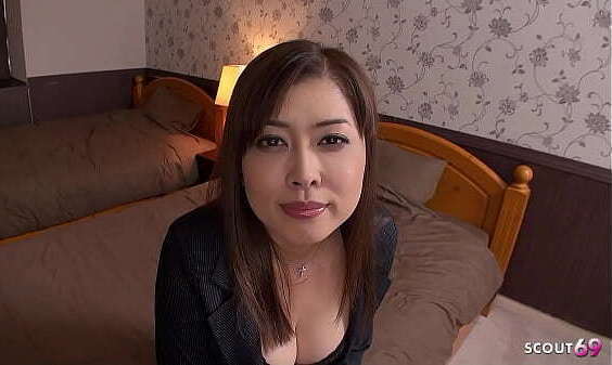 Japanese Mature Step-Mom help with First Time Blowjob Holiday Trip Uncensored Japan Porn