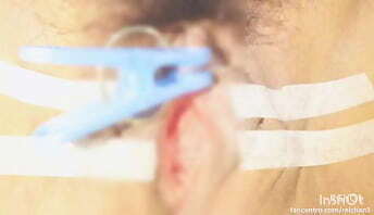 Sucking pinching clitoris.