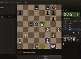 chess opponent literally mated while playing queens gambit