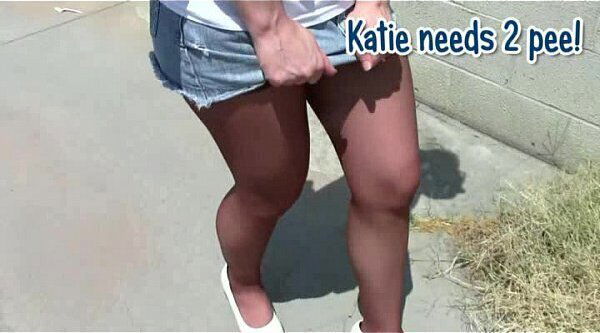 Katie female desperation &amp_ pants wetting
