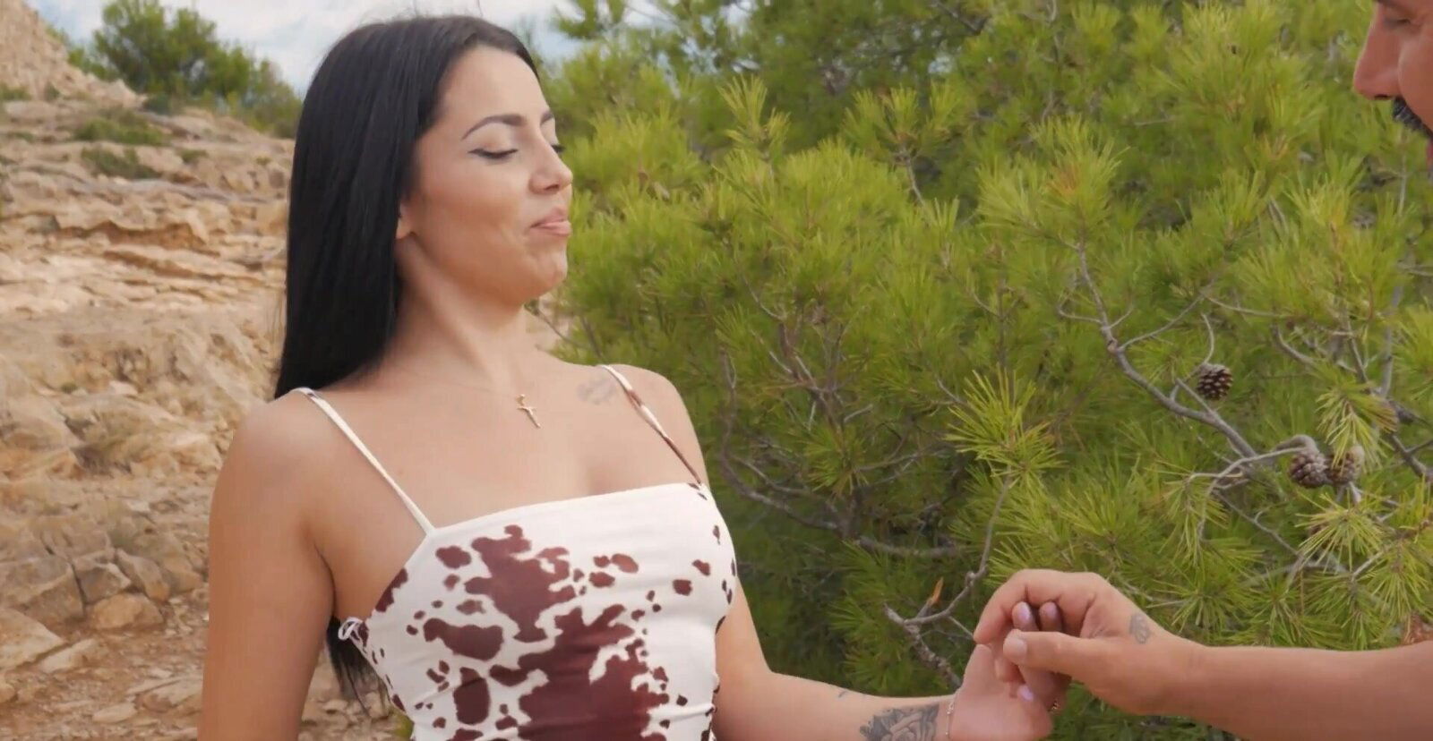 Yasmine Ferro with natural gets slammed lover