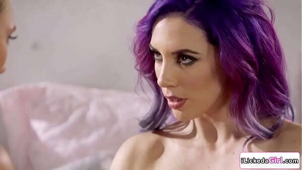 Busty lesbian milf making stepdaughter lick hairy pussy