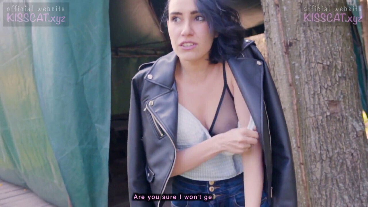 Step sister from Czech streets enjoys risky outdoor adventure