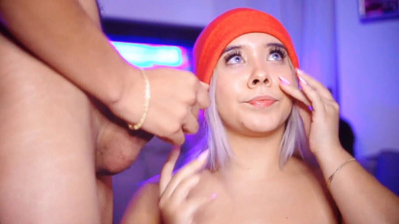 Valentina, adorable-faced babe, fantasizes about getting plowed doggy style, showcasing voluptuous booty!