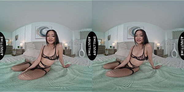 CLOSE Jade Kimiko Struggles Taking Your MASSIVE Cock! SHAKING ORGASM CUMSHOT