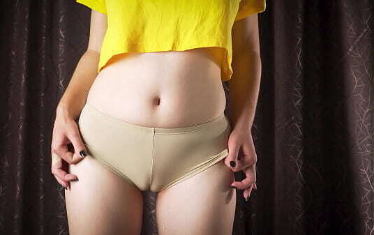 Camel ASMR Tease Vintage Panties