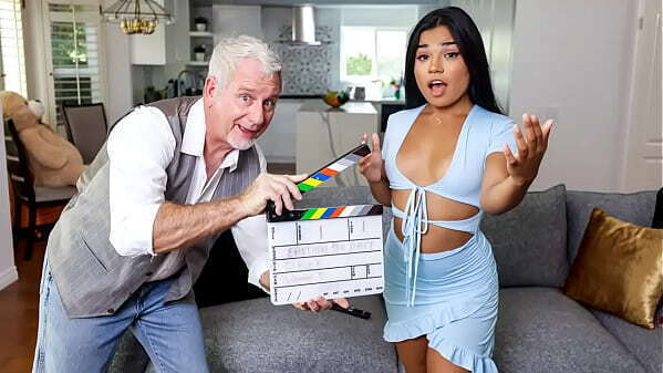 Kinky Teaches Exotic Stepgranddaughter Casting Couch Mentality
