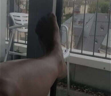 wanking hotel window