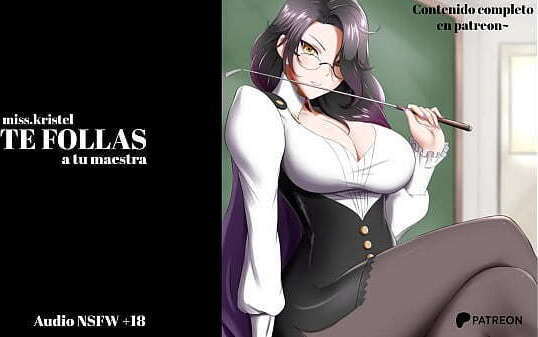 MAESTRA pone caliente FOLLA para subirte calificaciones. ROLPLAY ASMR