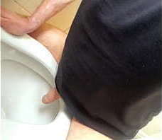 Limp pathetic disgusting loser humps a toilet to a humiliating vocal orgasm zero dignity sex with toilet