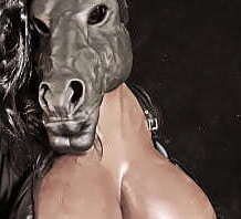 Furry anthro ponyplayer mare with enormous tits