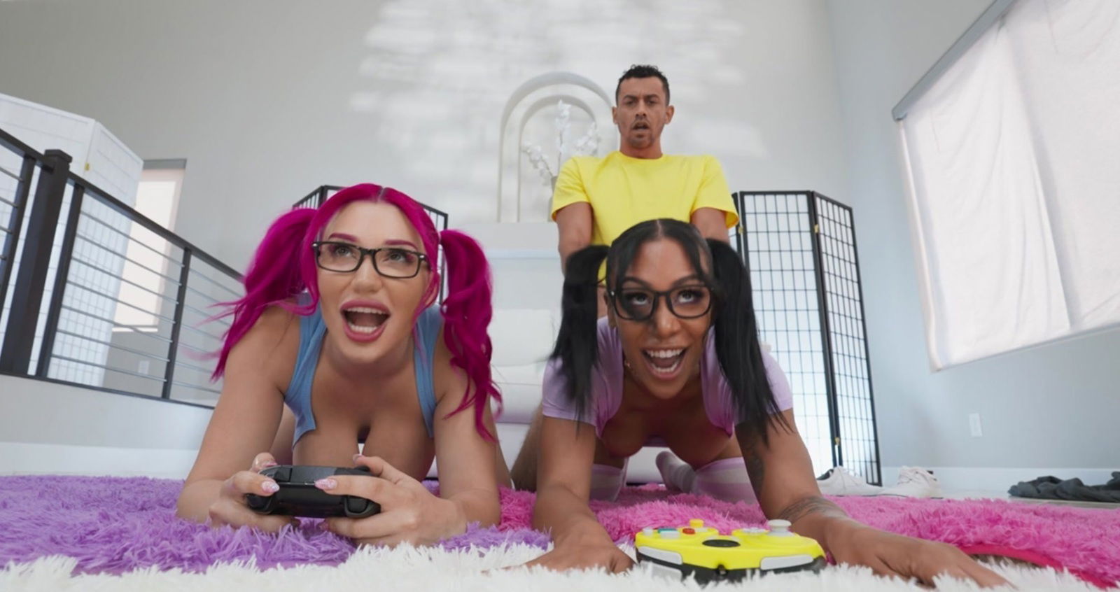 Mikey Star takes turns sucking riding