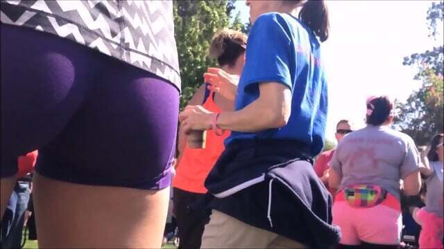 Tight csndid spandex