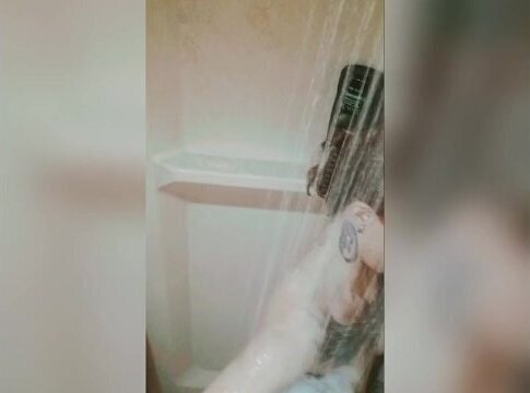 snuck camera shower!