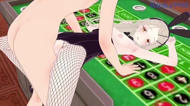 Hiro Shinosawa (Bunny Girl) have intense casino. Gakuen Idolmaster Hentai