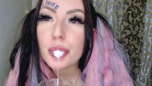Cocktail spit cream fetishists. Spit fetish