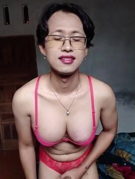 Beautiful Ts Transgender Girl Waria Indo Jerking Off Until Cum