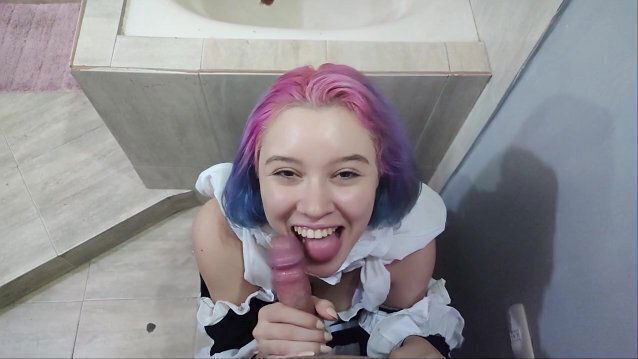 does blowjob bathroom