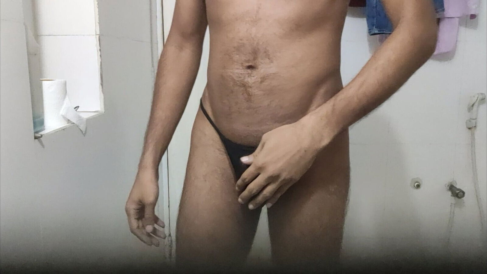 Watch Sexy Black Thong Masturbation Class