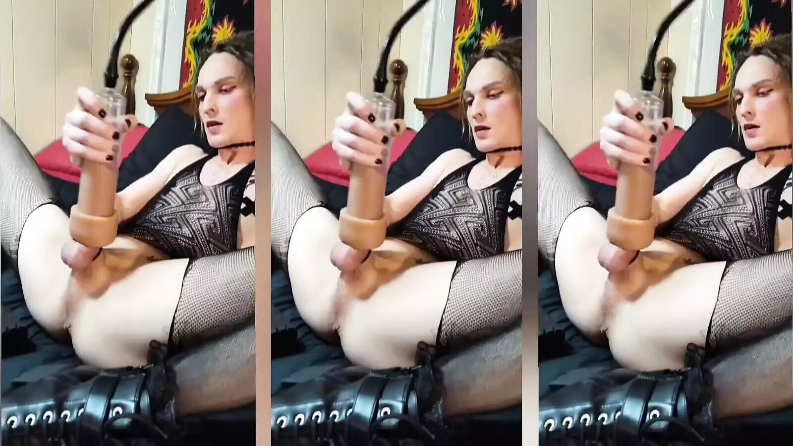 Vikki Deeps gets real hard, self sucks cums you!