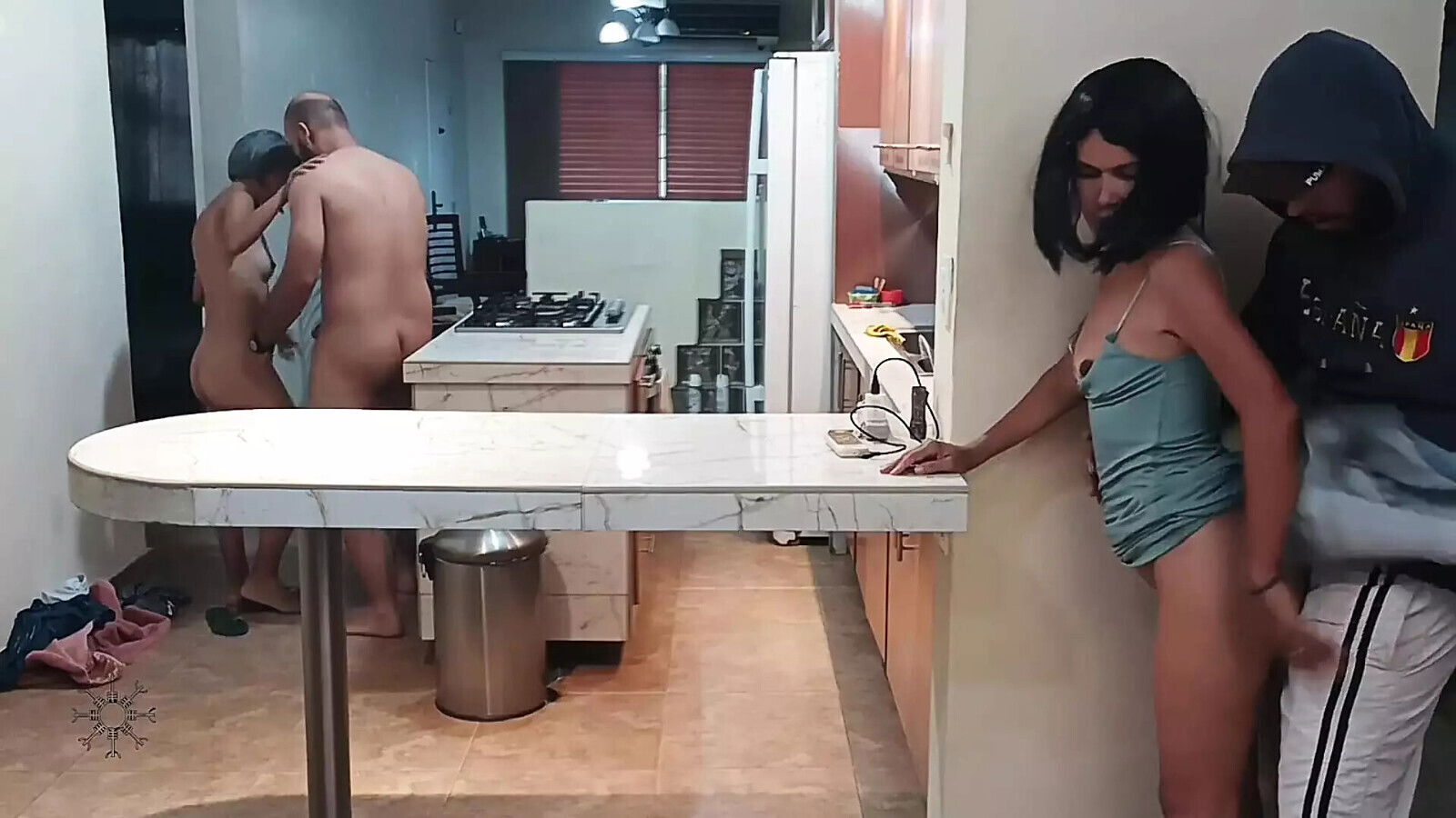 fucked family home, perverted stepsisters 100% Spanish porn.