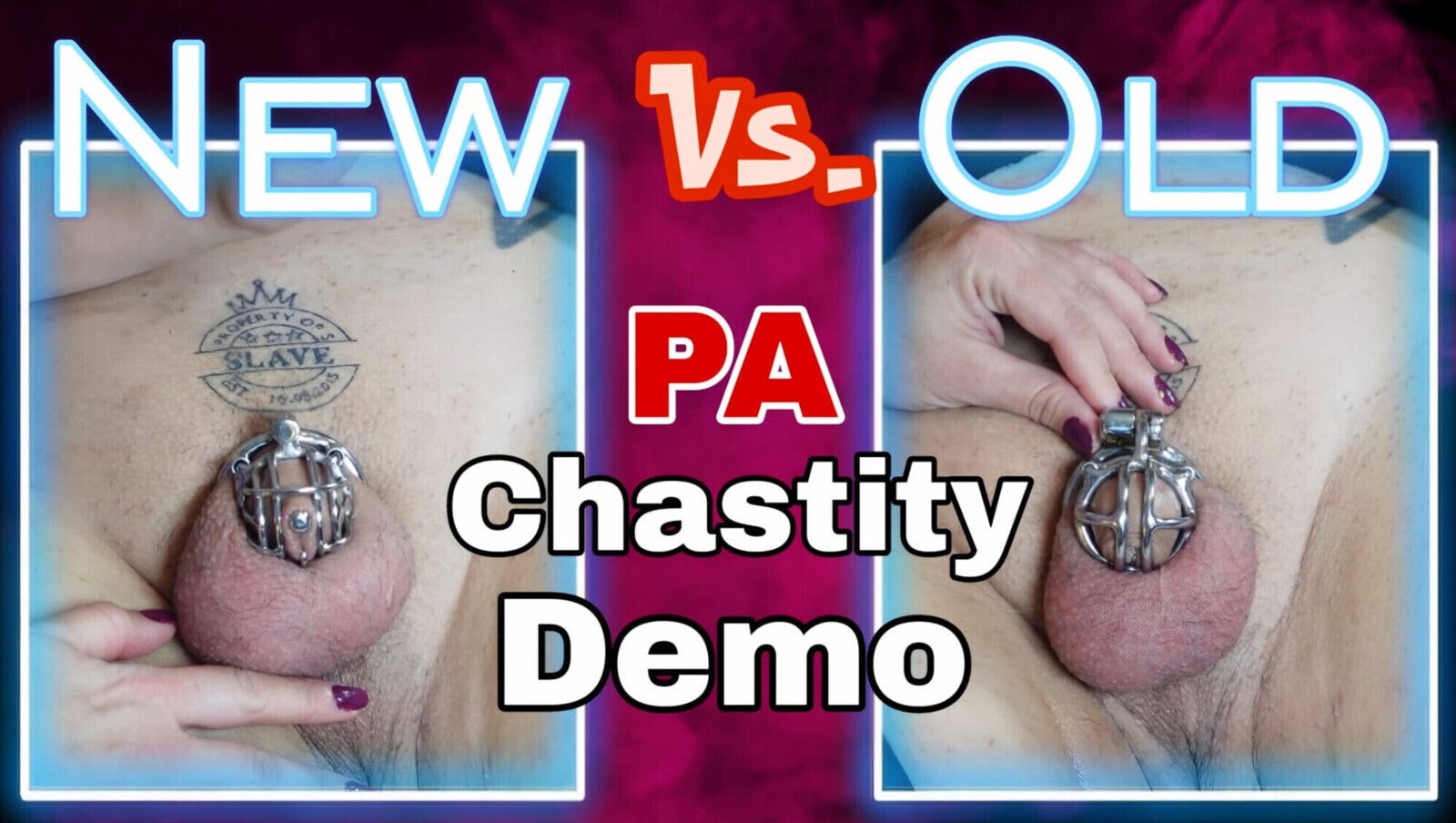 Training Zero Femdom Chastity Cage Demo Pierced Prince Albert Permanent Steel Rigid Chastity Real Homemade Milf