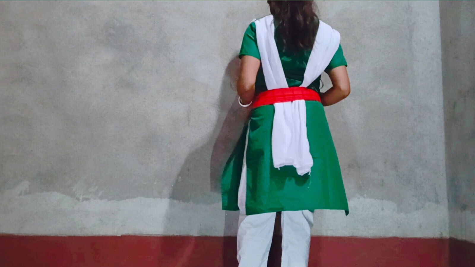 Indian school girls first time