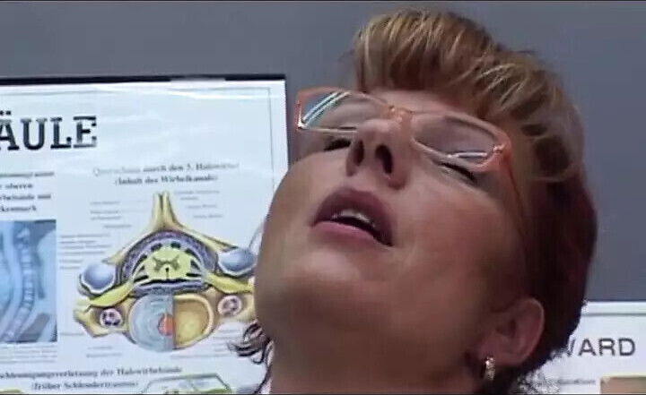 Sexy German nurse pantyhose fucks patient hard