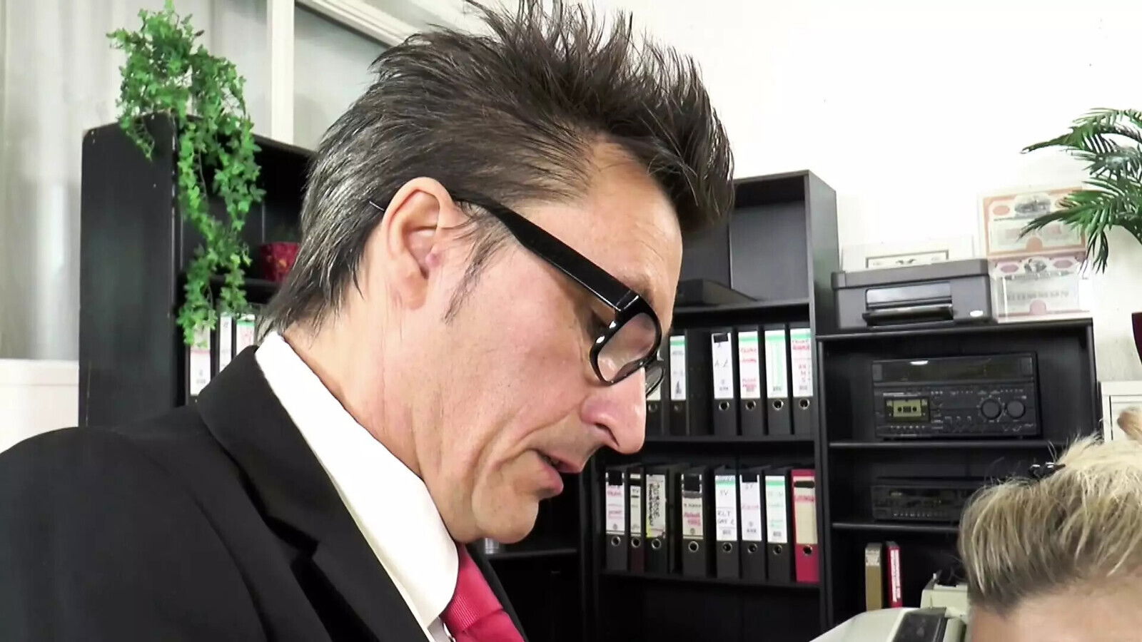 Suck want more money Boss fucks female employee