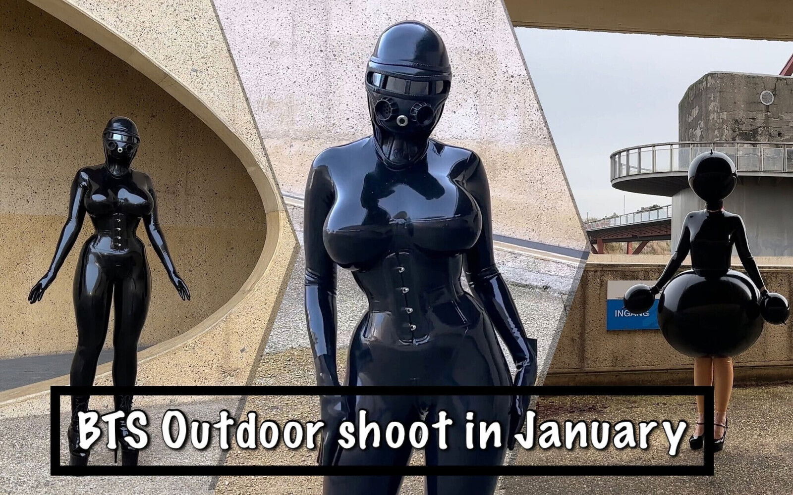 Miss Fetilicious Outdoor Shoot Heavy Rubber