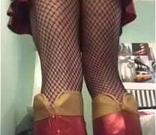 Super girl strip tease