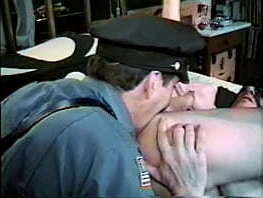 Adam pursues Gregg from stepladder to bed just to get deep into his ass with his tongue