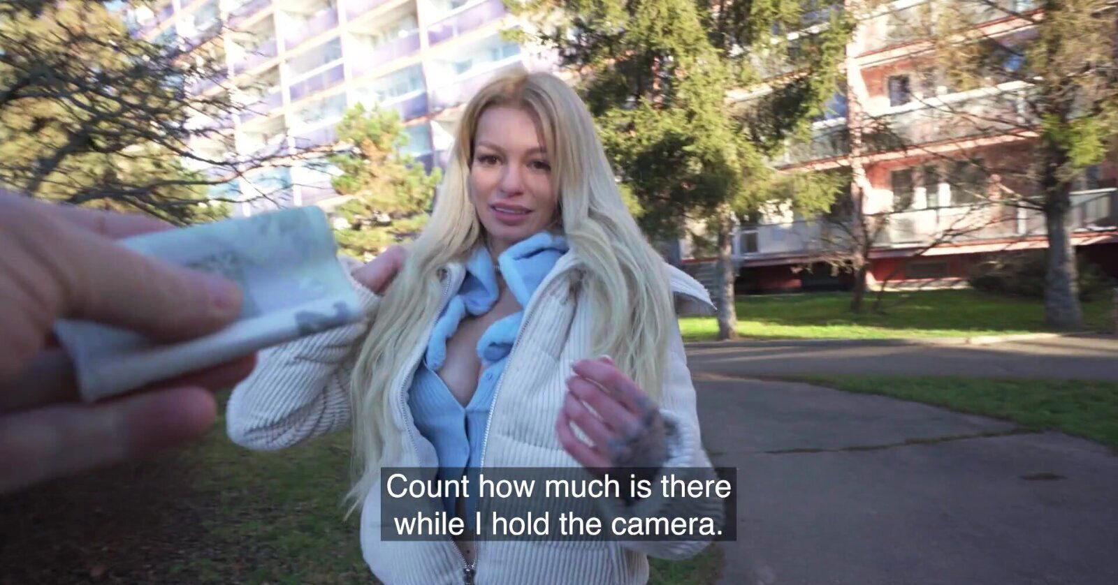 Kaira Kampen tattooed beauty gives great blowjob shaved pussy.