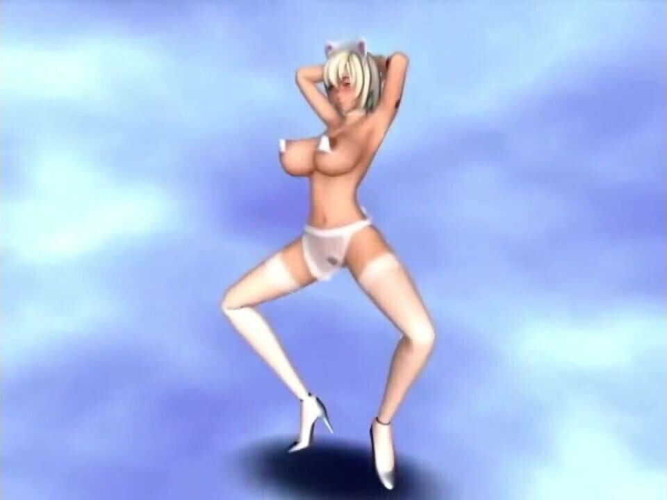 3D Lesbian Catgirls practice their dick sucking skills