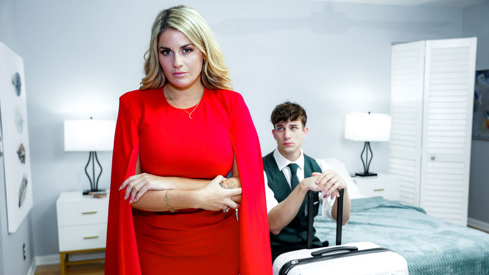 Saucy blonde MILF Abby Rose fucks stepson