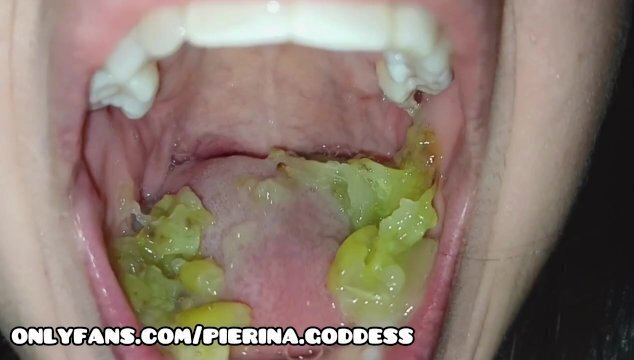 Goddess vore grapes fetish mouth uvula
