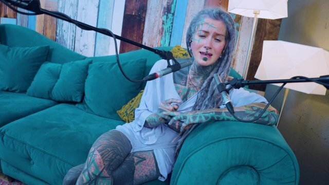 Tattoo Model Pornstar Anuskatzz talks about jelousy ASMR Youtube channel: ASMRkatz inked hippie