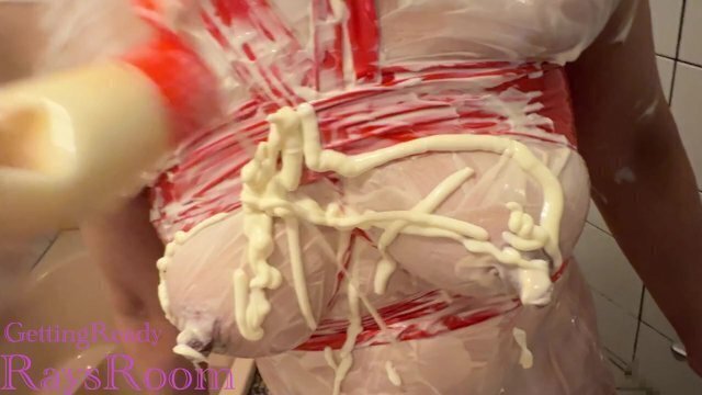 【五十路人妻熟女】マヨネーズメッシー　肥大乳首　おっぱい弄り