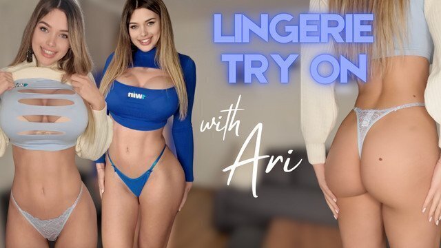 My First Pornhub video ever! Tall girl *Naughty* try on haul in 4K