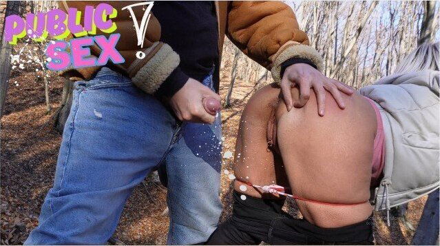 Fucked public side road forest road