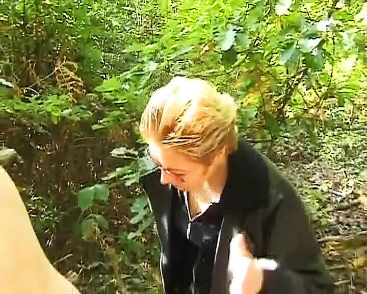 mature German domina spanks woods