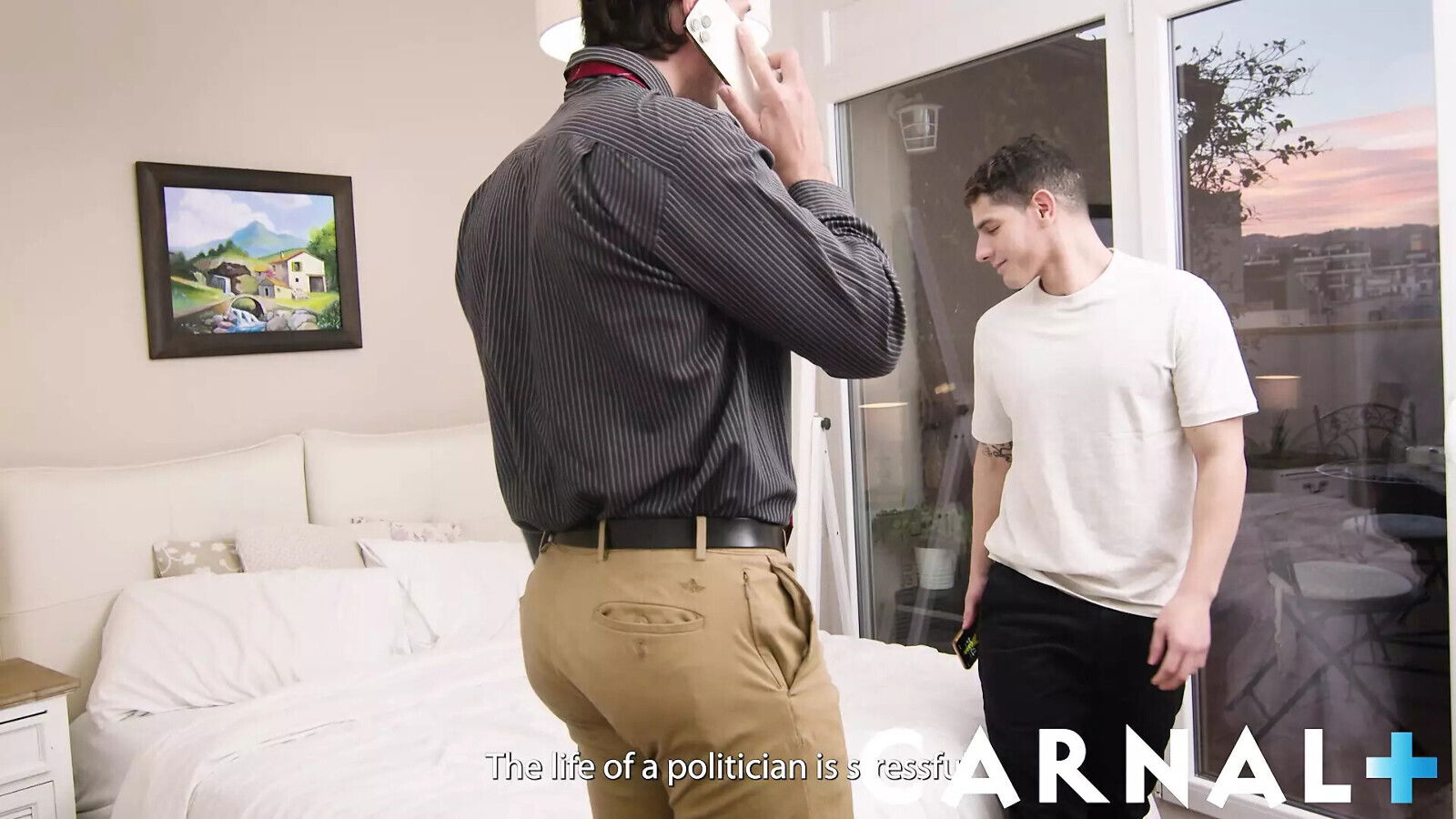 Staghomme Bastian Karim explores kinky foot fetish with Apolo Adrii