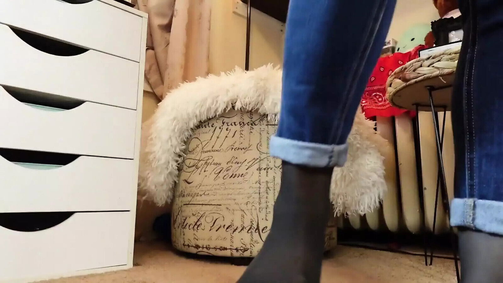 Jeans, Heels Stockings