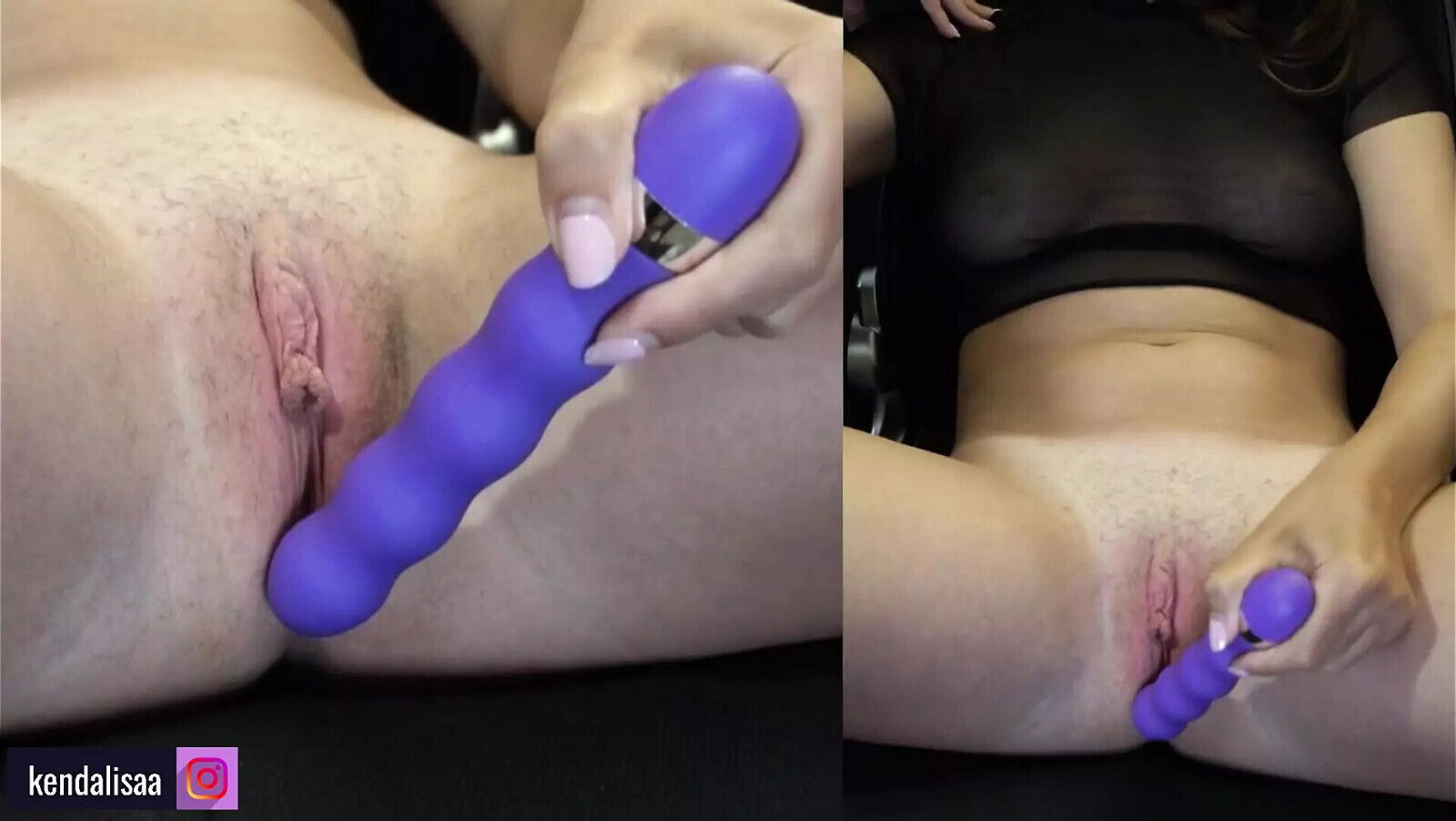 Masturbation alone at home - close-up