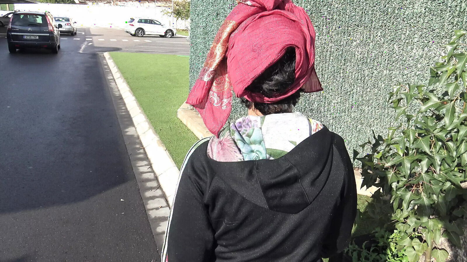 naughty Turkish street slut shows hairy pussy pervert Germany