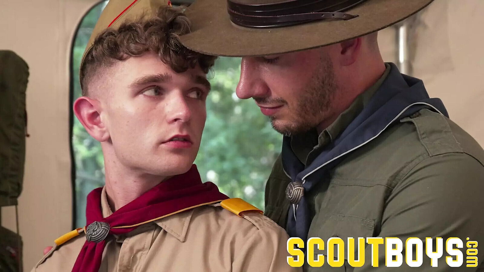 ScoutBoys Hung uniformed scoutmaster, Jordan Starr barebacks twink