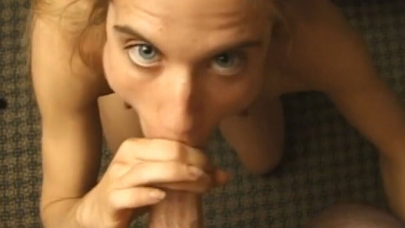 amazing blowjob from blonde small dick