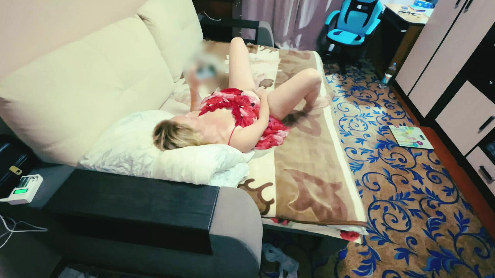 Caught stepsister masturbating fucked her.