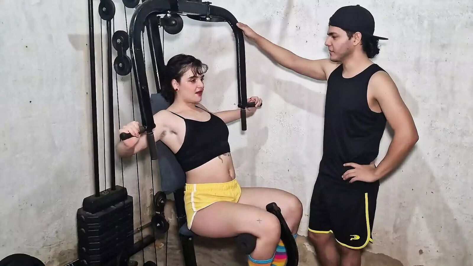 Personal Trainer Fucks Stepbrothers
